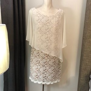 Lace evening dress